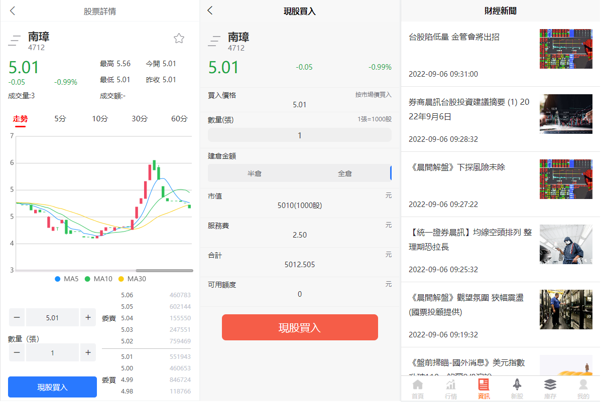 新版uinapp股票配资源码/台湾股票系统/申购折扣交易系统插图1